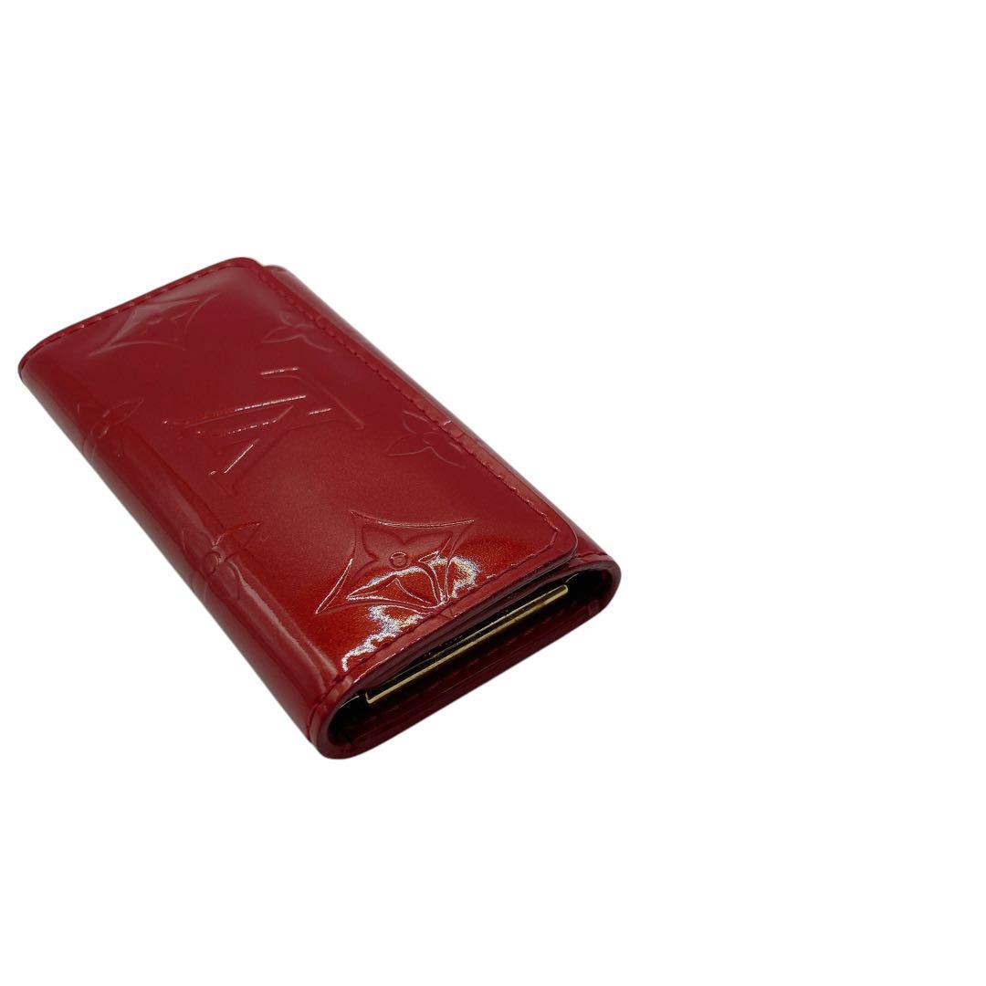 【ルイヴィトン】キーケース　ミュルティクレ4連　モノグラムヴェルニ　M91976