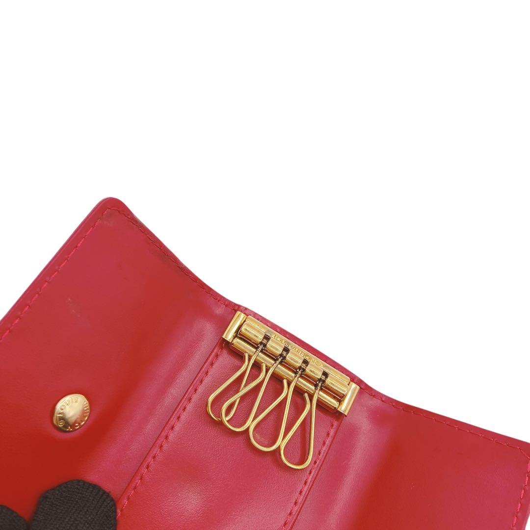 【ルイヴィトン】キーケース　ミュルティクレ4連　モノグラムヴェルニ　M91976