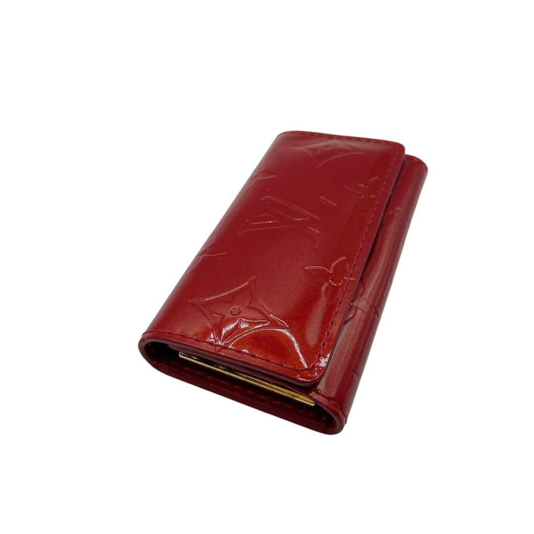 【ルイヴィトン】キーケース　ミュルティクレ4連　モノグラムヴェルニ　M91976