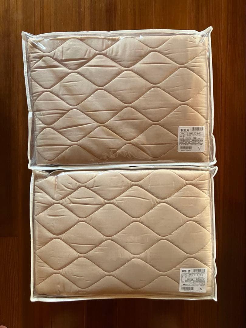 新品2枚 羊毛メッシュベッドパッド（シングル）フランスベッド