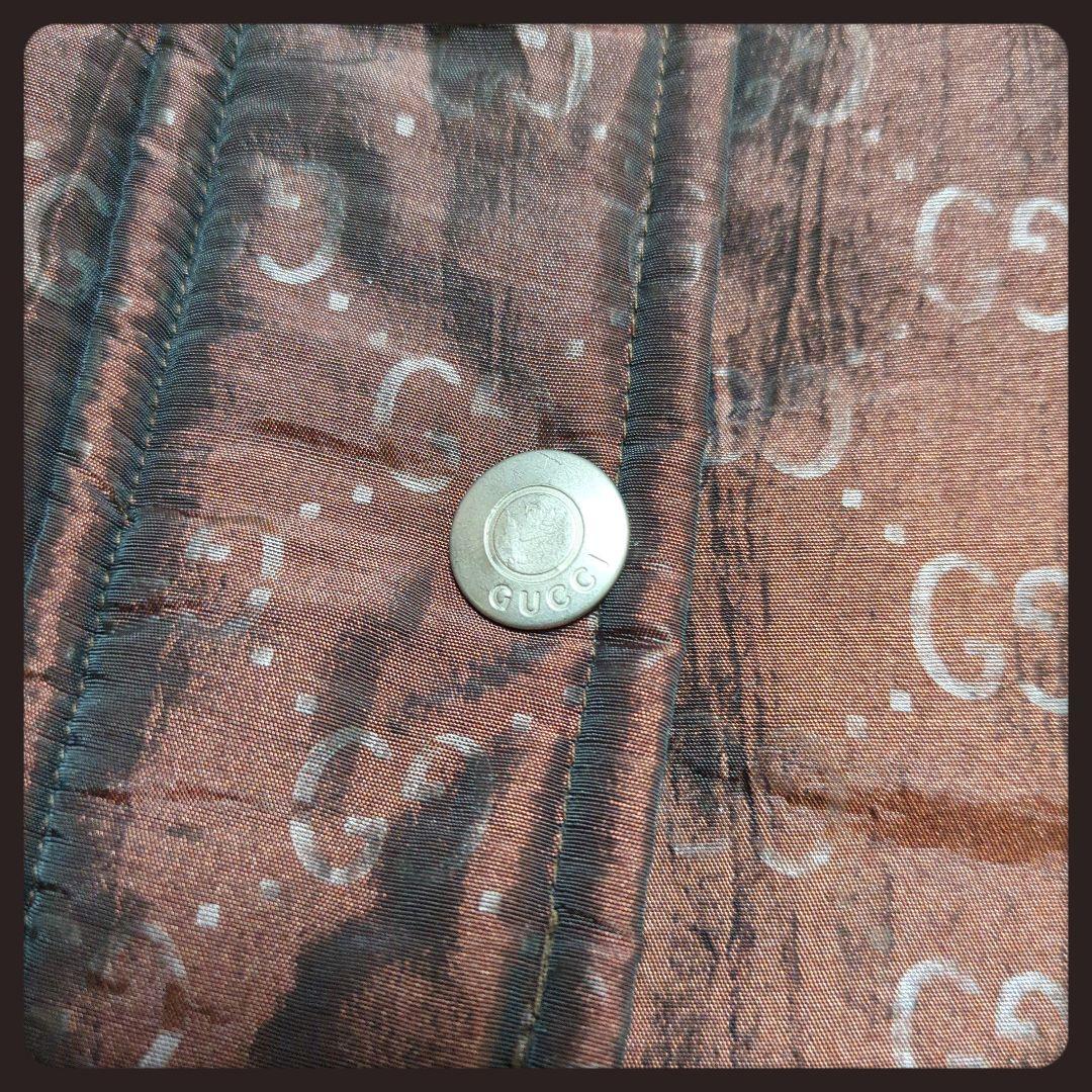 【極美品・入手困難】グッチ☆GUCCI ダウンベスト GG フルジップ ブラウン