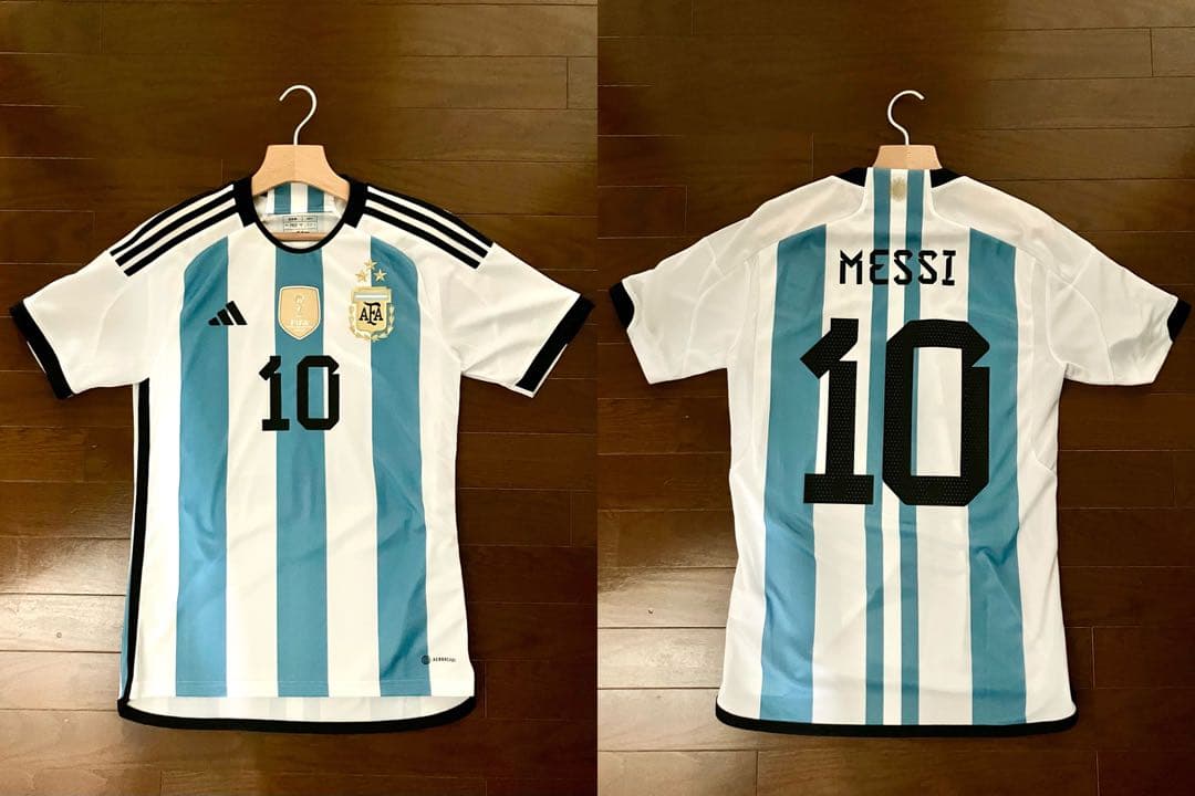 【メッシ アルゼンチン代表 ユニ 10番】W杯パッチ付き 3S 新品タグ付き