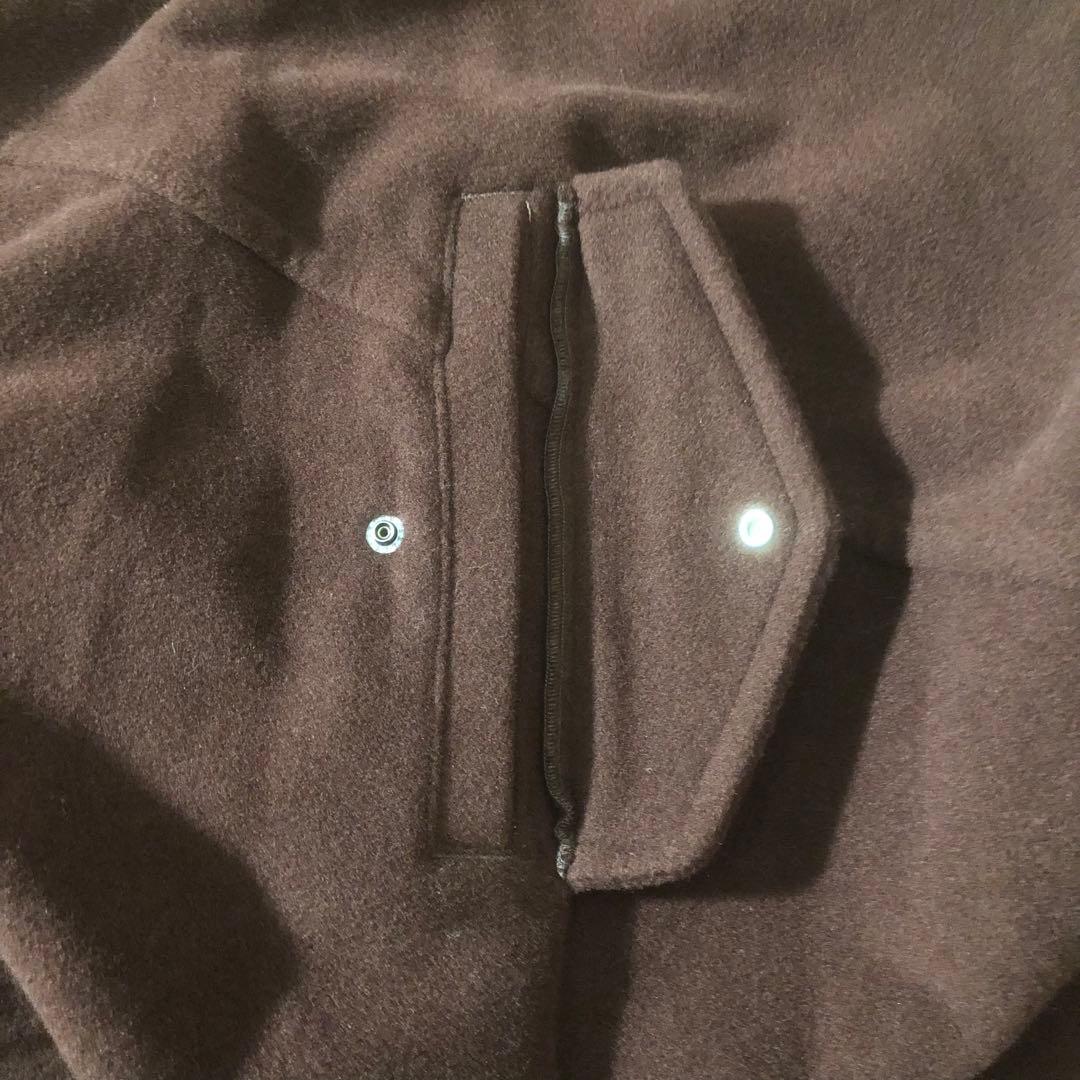 美品 ズッカ ウールモッサコート ポンチョ 縮絨 フード ドルマンスリーブ