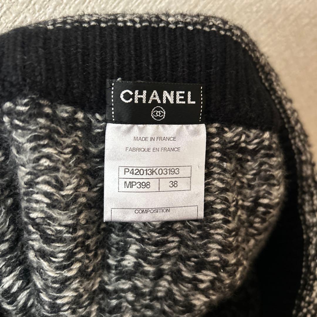 CHANELシャネル　ニットミニスカート38