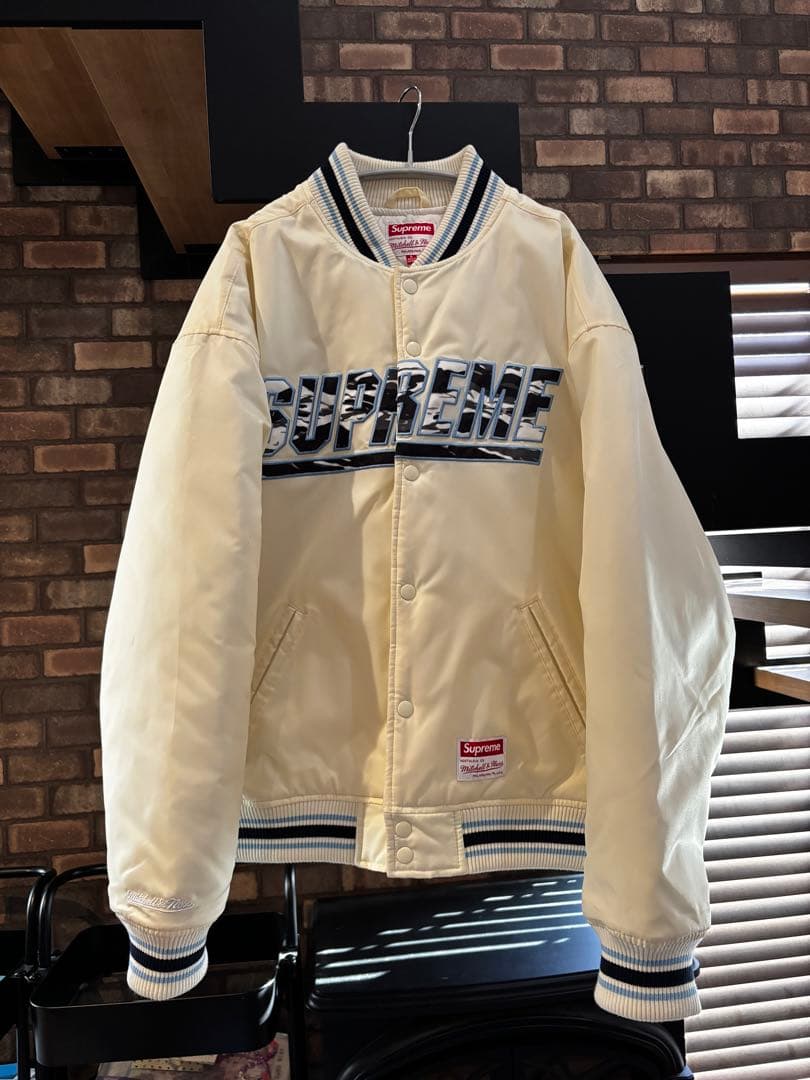 ジャケット・アウター Supreme Mitchell & Ness Camo LogoVarsity