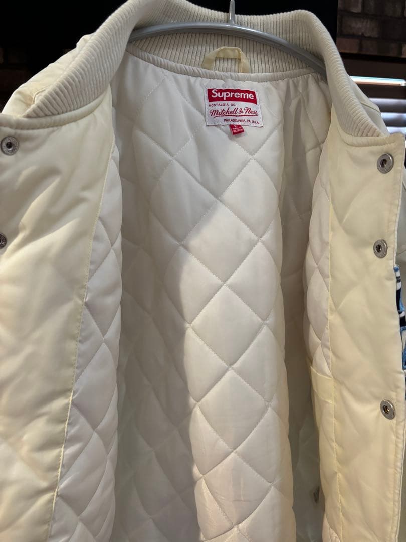 ジャケット・アウター Supreme Mitchell & Ness Camo LogoVarsity