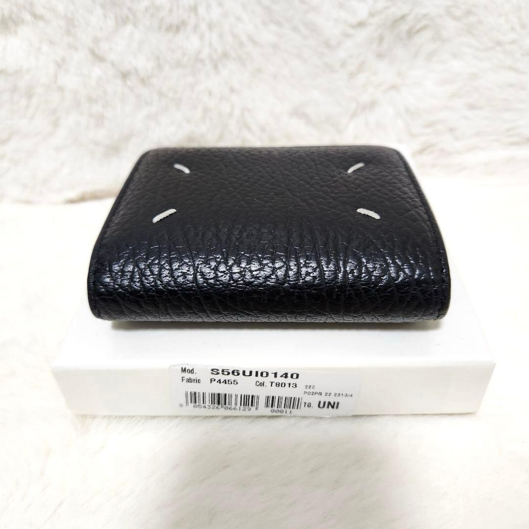 ✨未使用級　付属品完備✨マルジェラ　二つ折り　小銭入れ　ステッチ　カレンダー