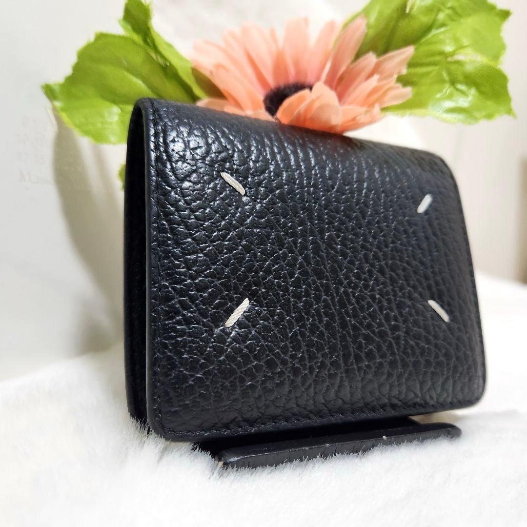 ✨未使用級　付属品完備✨マルジェラ　二つ折り　小銭入れ　ステッチ　カレンダー