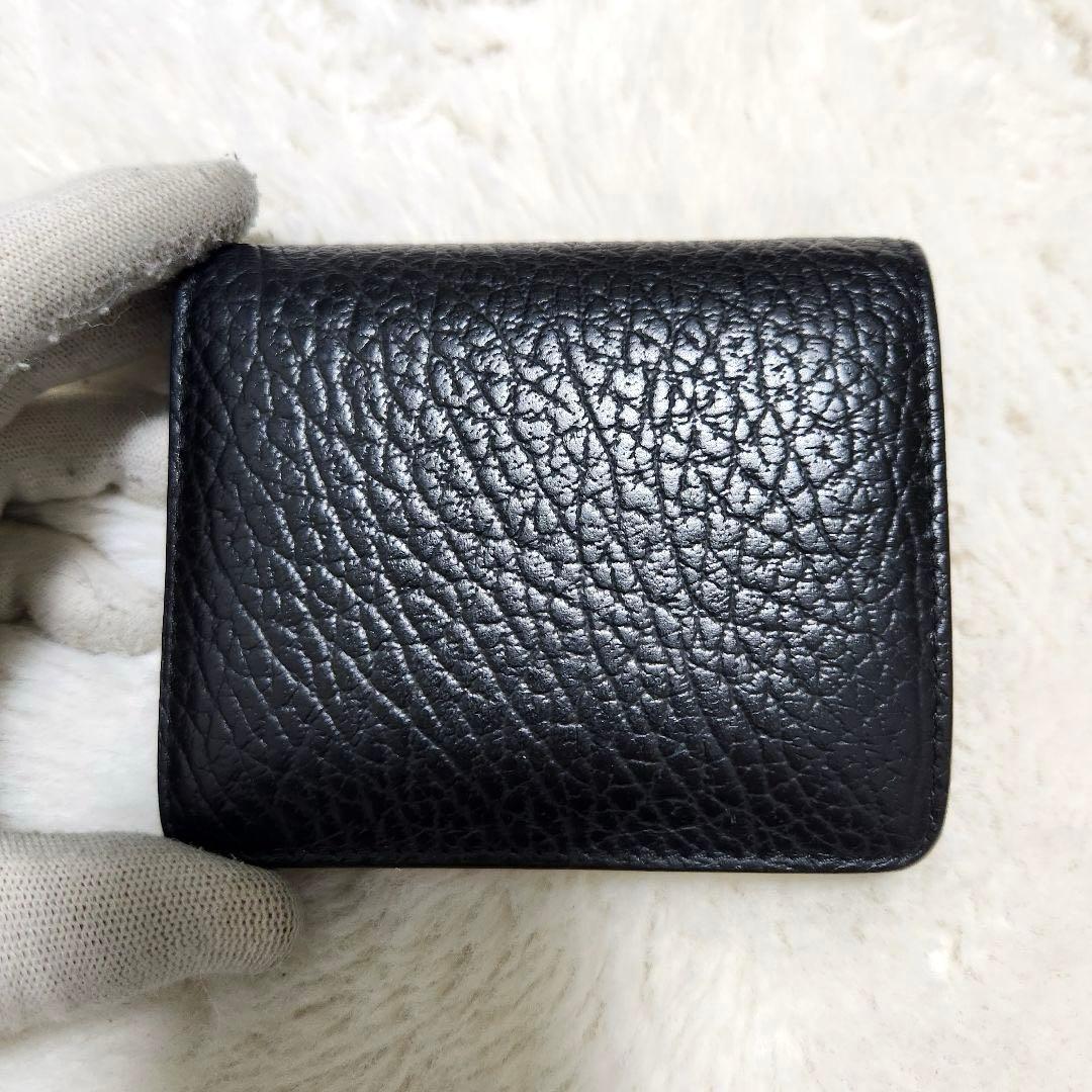 ✨未使用級　付属品完備✨マルジェラ　二つ折り　小銭入れ　ステッチ　カレンダー