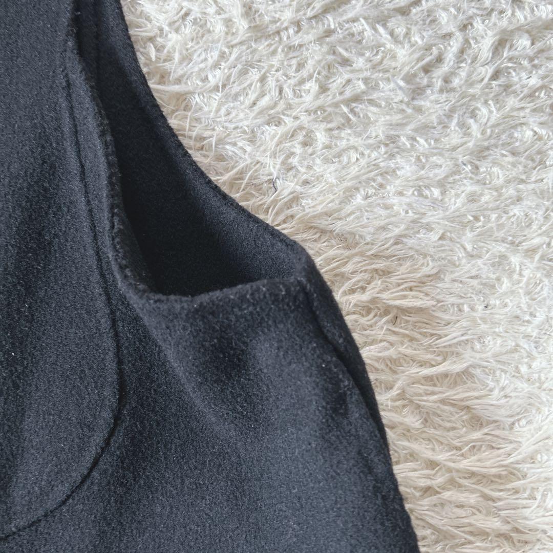 【美品】machatt リバーウールベスト ブラック　ジレ　ウール