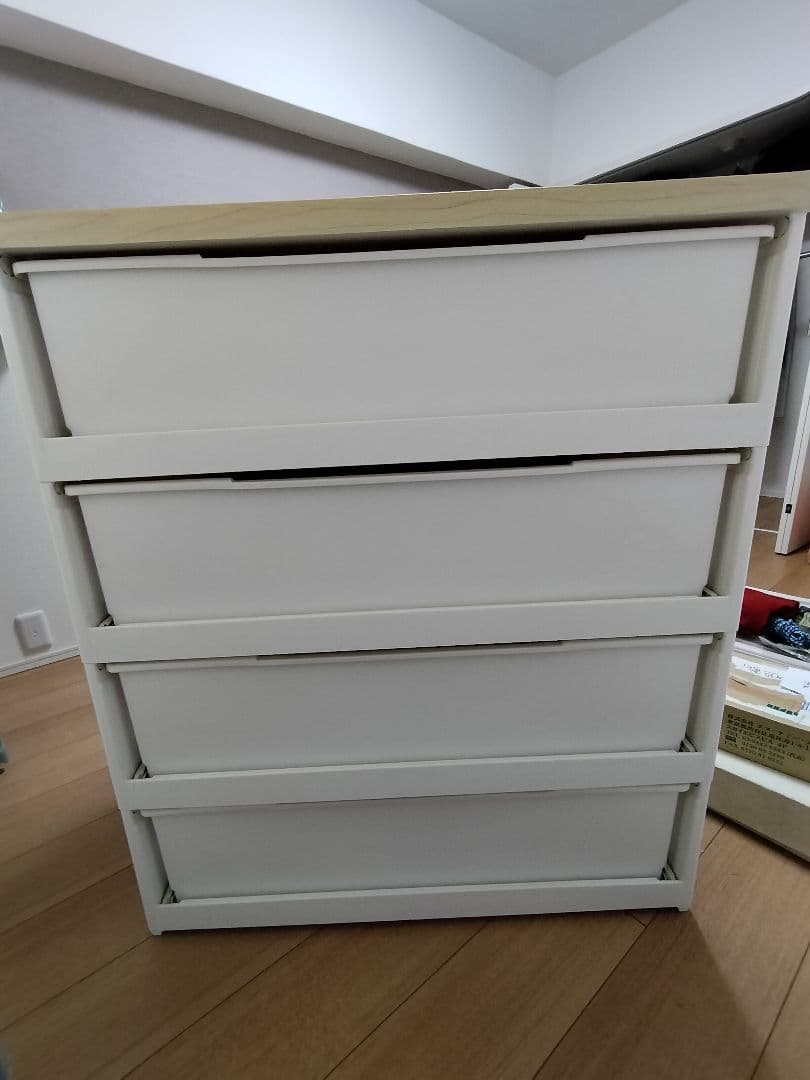 アイリスオーヤマ ウッドトップ４段チェスト