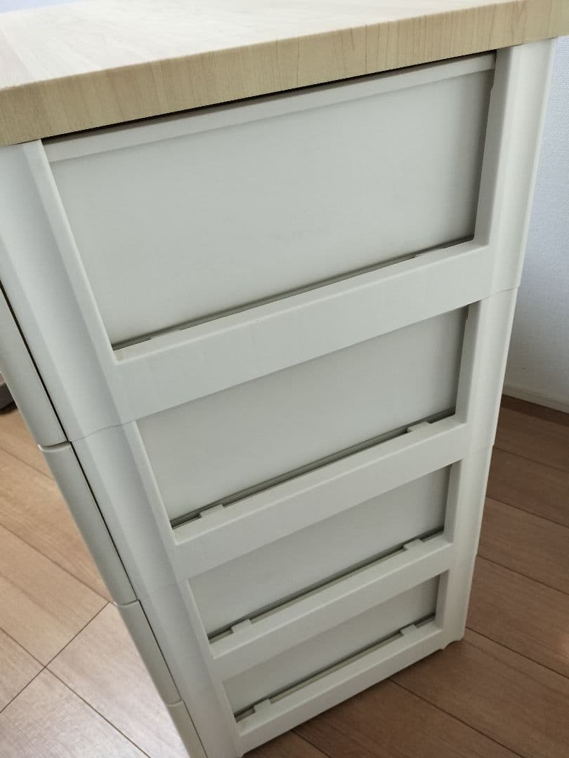 アイリスオーヤマ ウッドトップ４段チェスト