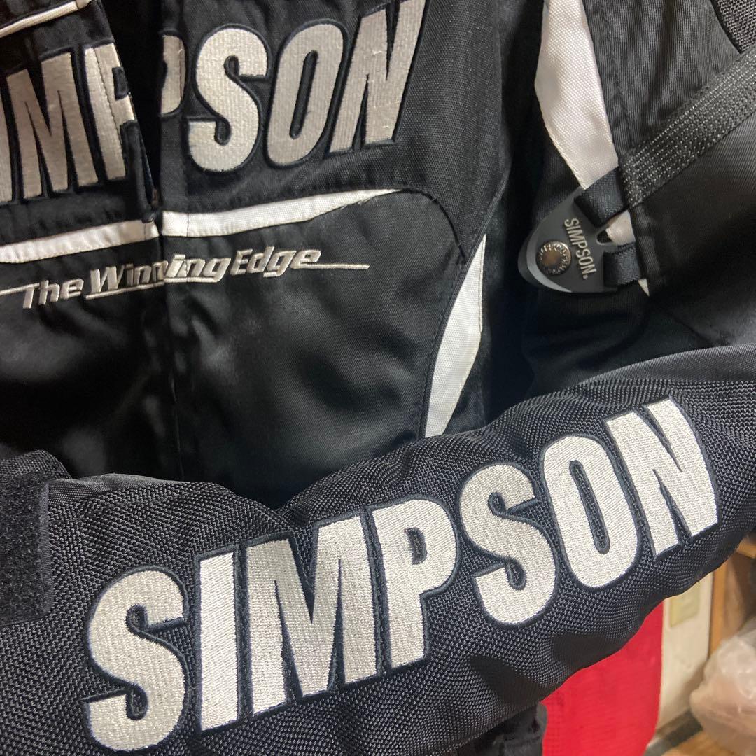SIMPSOM バイクジャケット Mサイズ ブラック/ホワイト