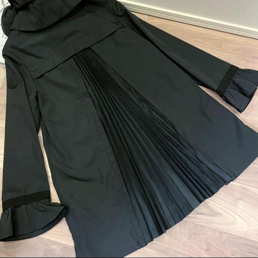 MONCLER 14A コート 黒 プリーツ★大人女子に