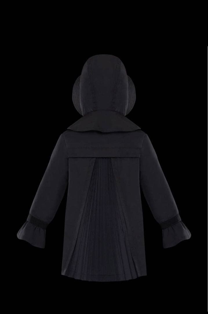 MONCLER 14A コート 黒 プリーツ★大人女子に