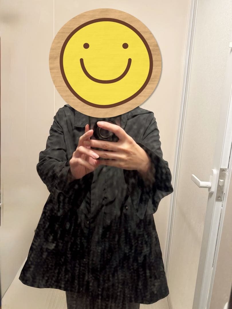 MONCLER 14A コート 黒 プリーツ★大人女子に