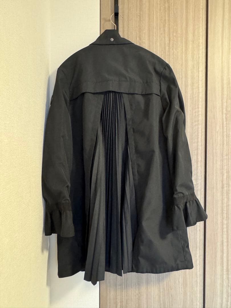 MONCLER 14A コート 黒 プリーツ★大人女子に