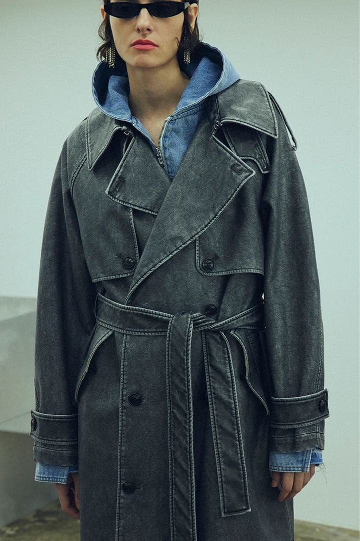 PRANK PROJECT レザートレンチコート