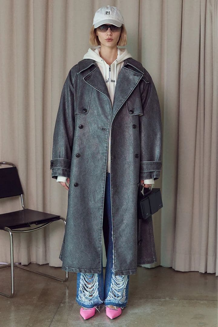 PRANK PROJECT レザートレンチコート