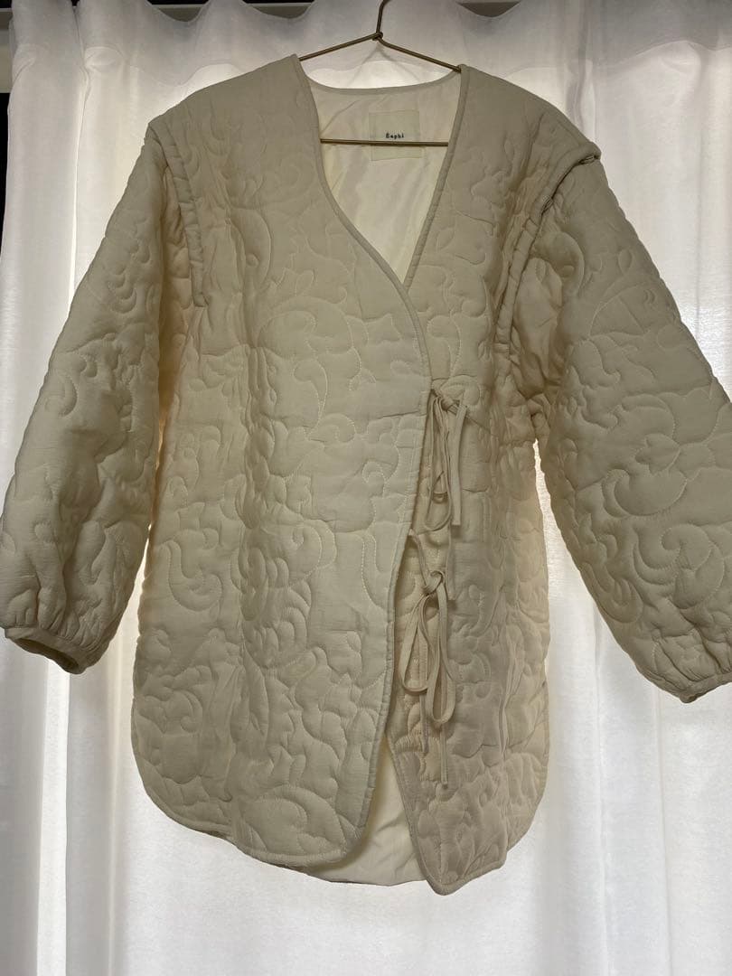 ジャケット・アウター eaphi leaf pattern 2way quilting coat