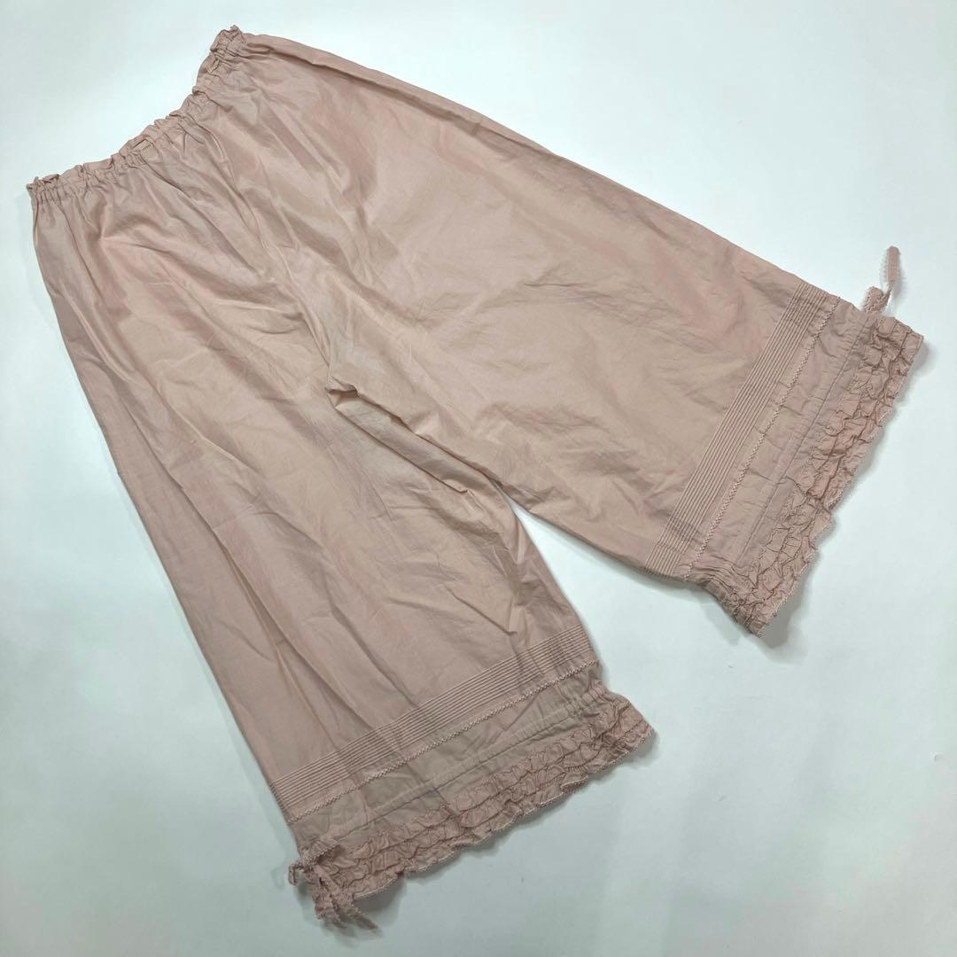 【美品】ピンクハウス ピンク ピコフリル ピンタック ドロワーズ/2019年