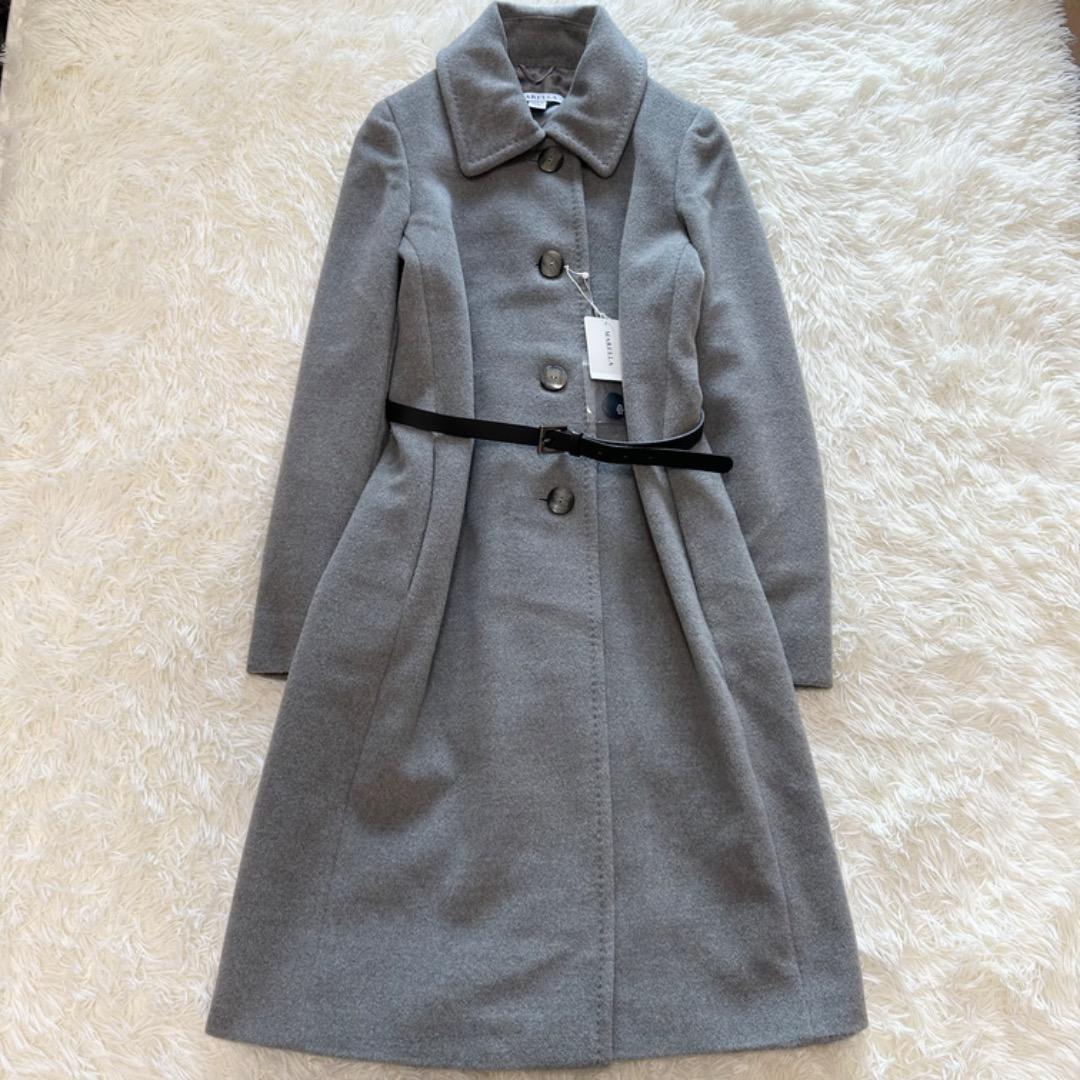 新品未使用　MARELLA マレーラ ベルテッドステンカラーコート ロングコート