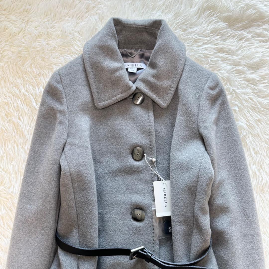 新品未使用　MARELLA マレーラ ベルテッドステンカラーコート ロングコート