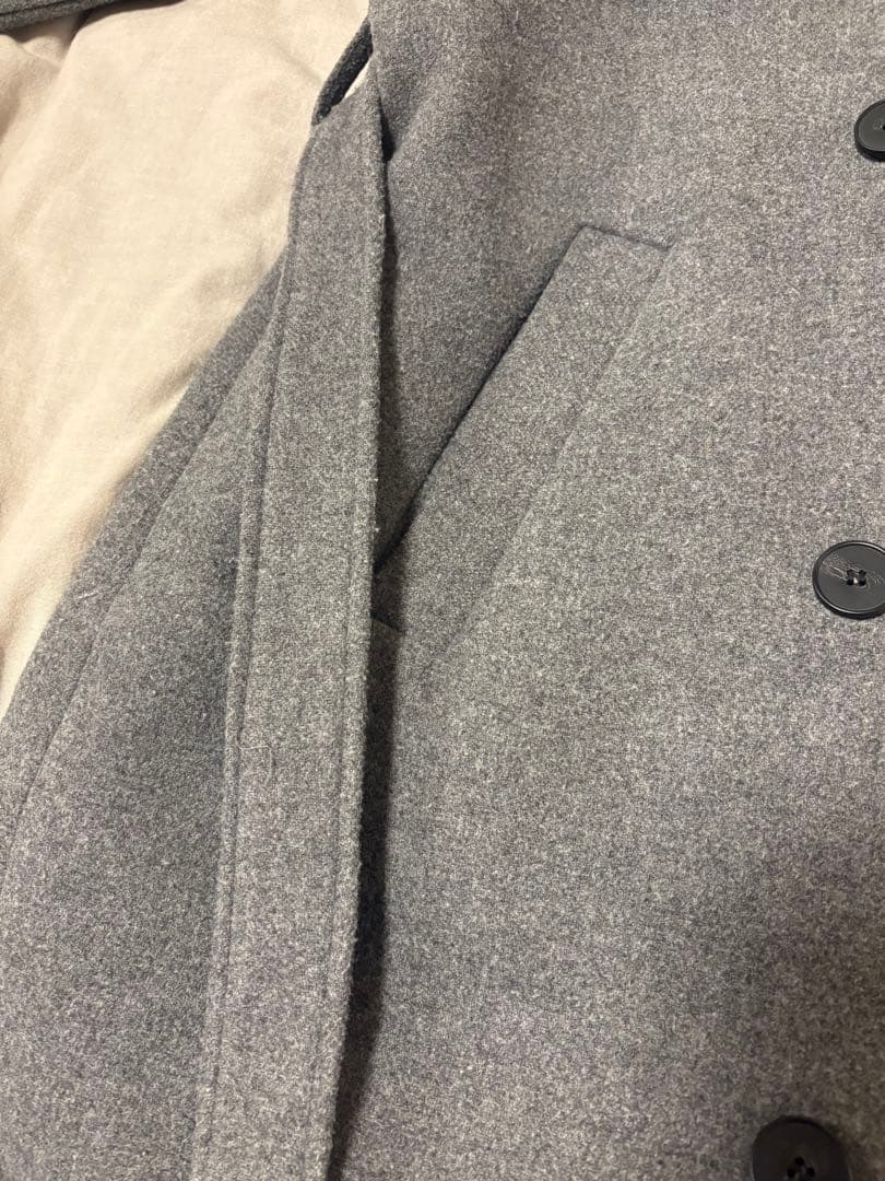 15ZARA ダブルブレストコート　ベルトとループ付