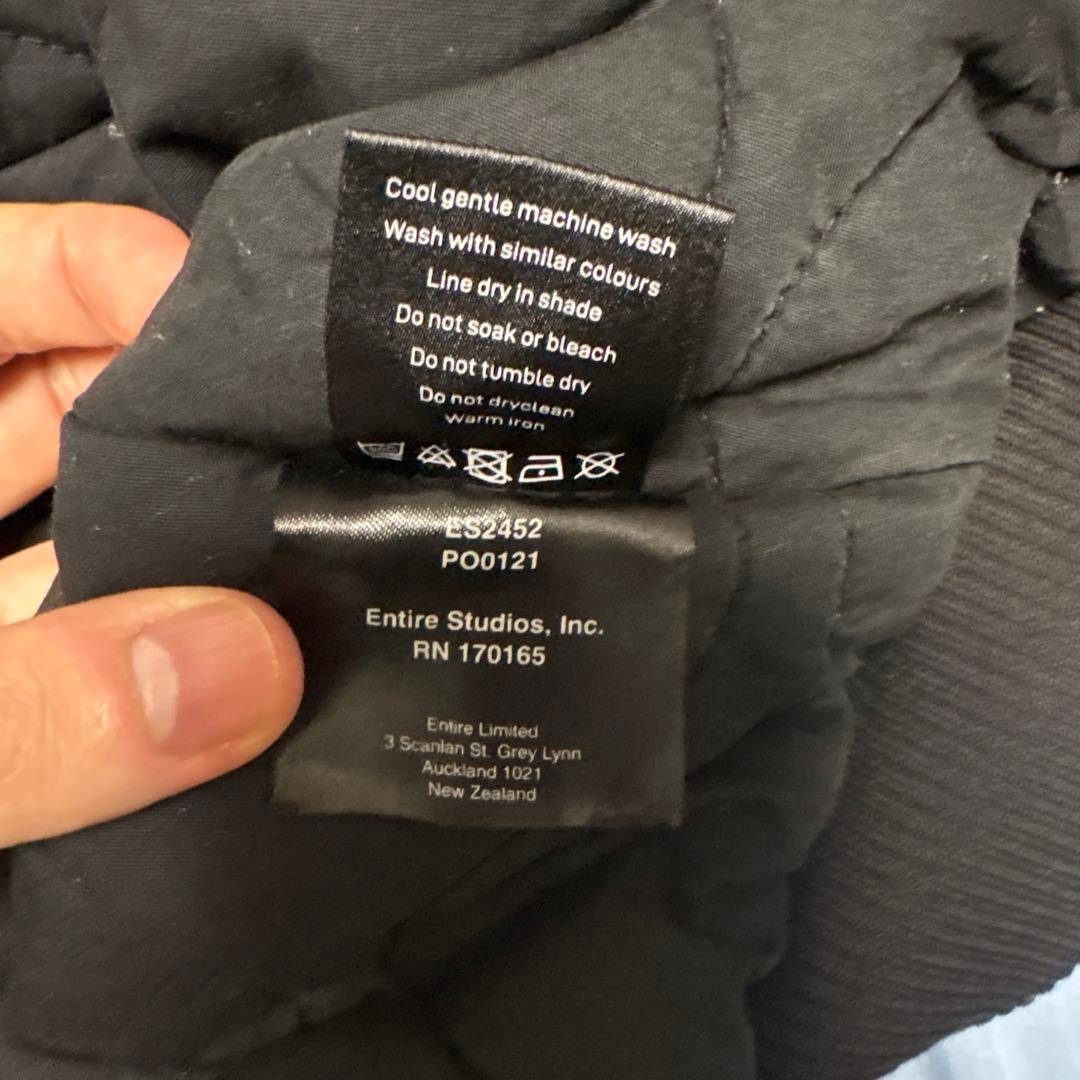 entire studios a-4 フライトジャケット ブラック