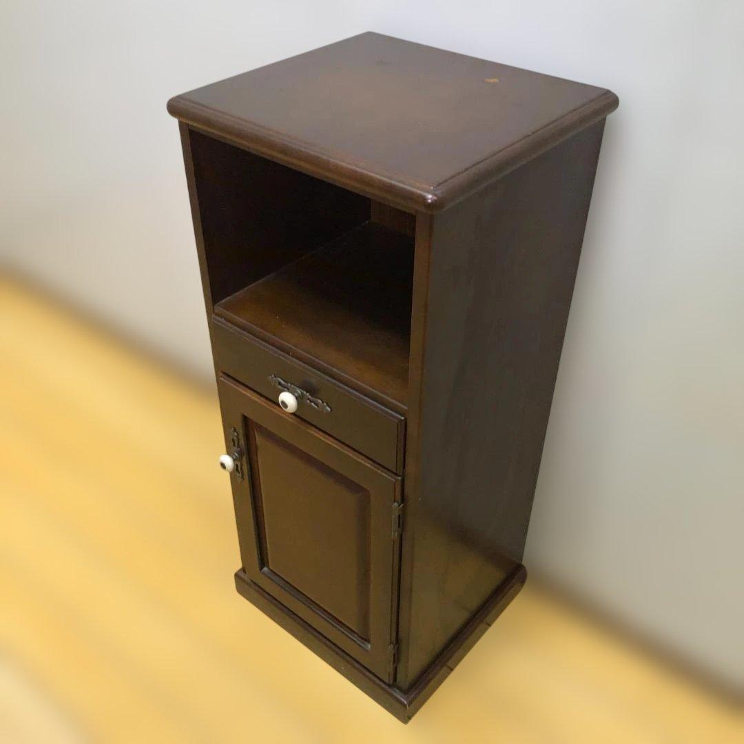 送料無料 飛騨産業 キツツキマーク 木製キャビネット 電話台 251026