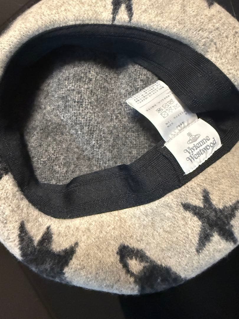 Vivienne Westwood ベレー帽 星柄 ベージュ
