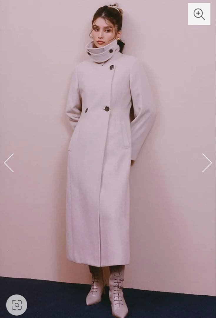 スタンドカラーシェイプドチェスターコート