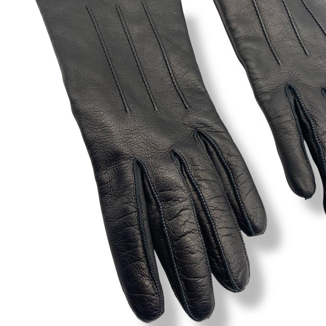 未使用級　COACH レザー手袋ブラック　タグ付き