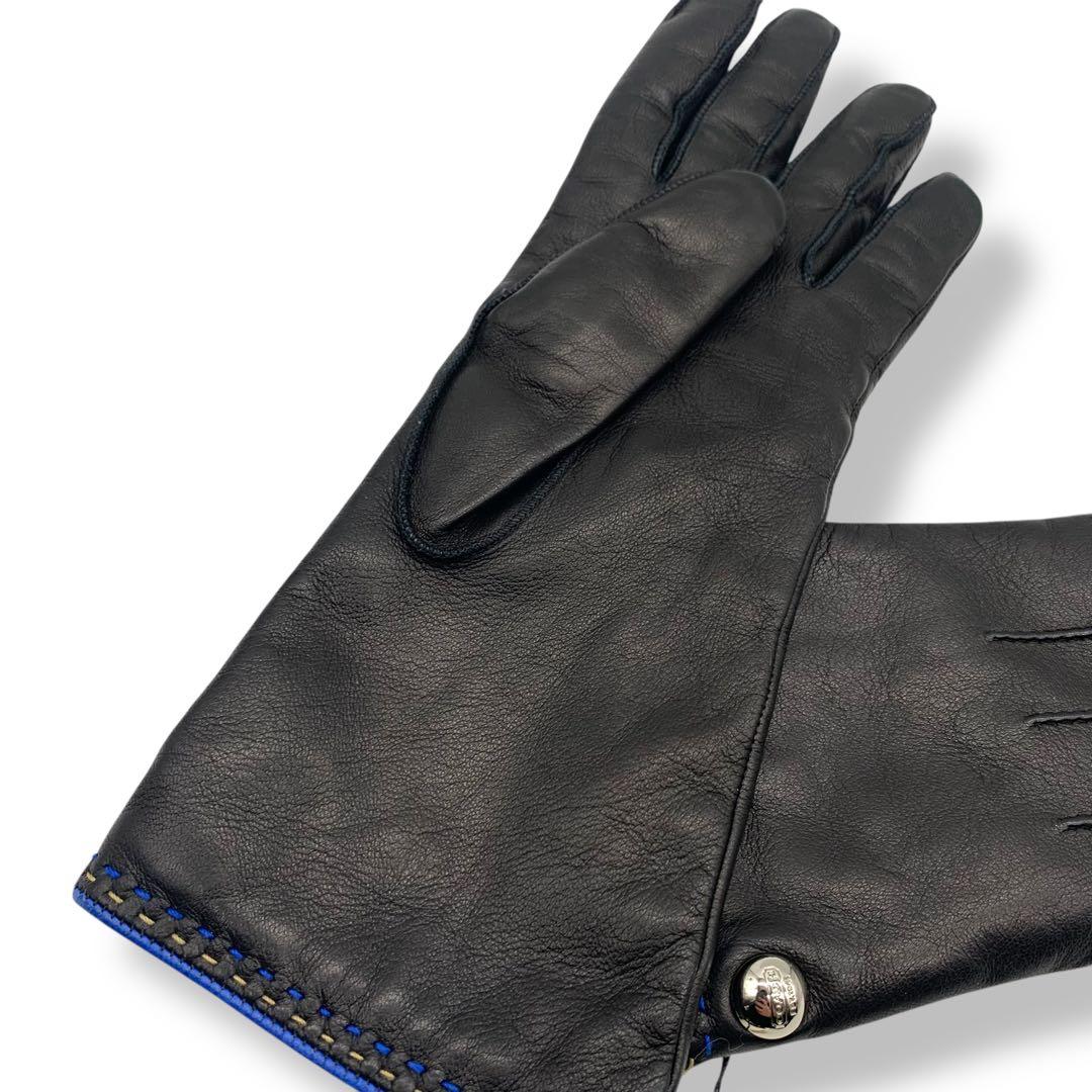 未使用級　COACH レザー手袋ブラック　タグ付き