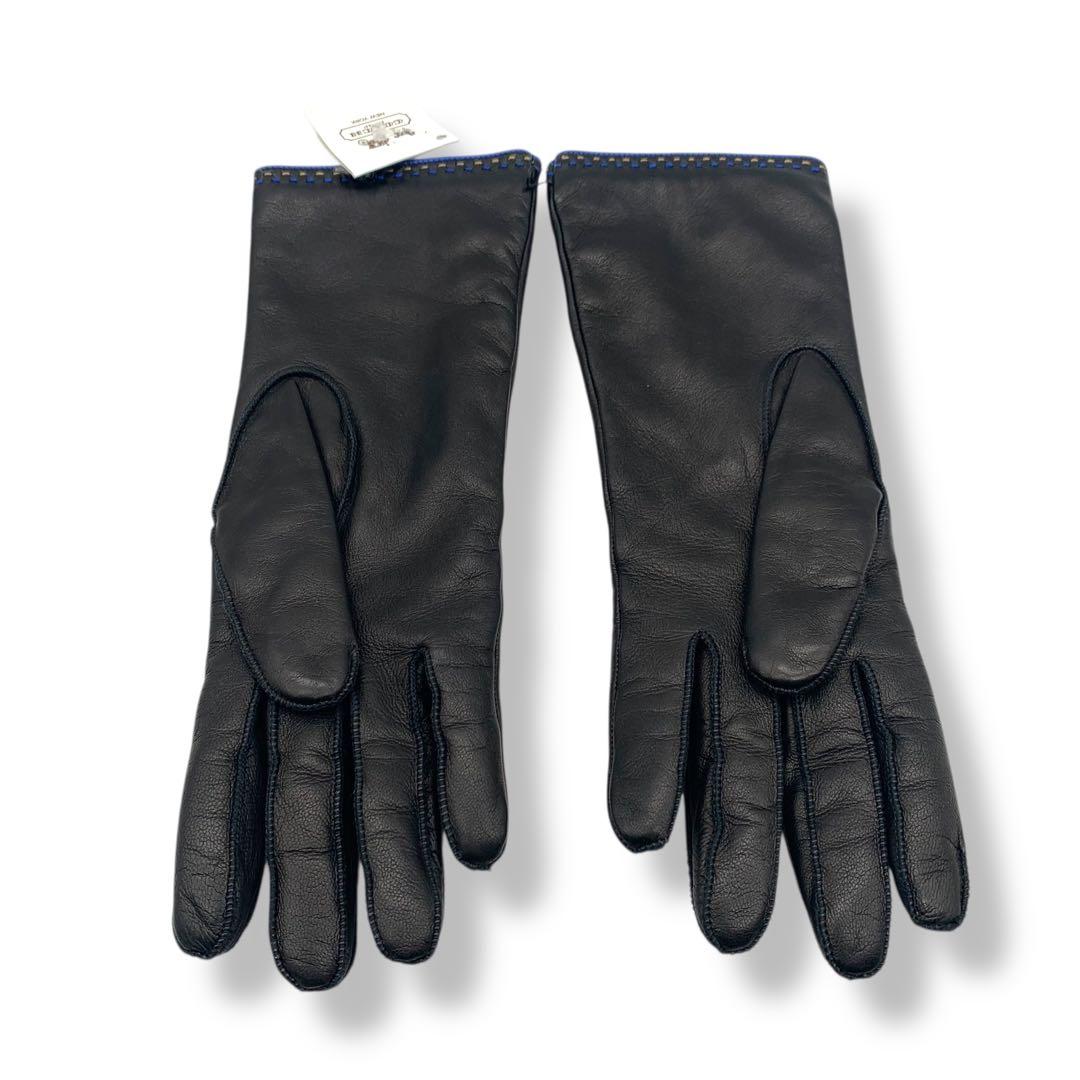 未使用級　COACH レザー手袋ブラック　タグ付き