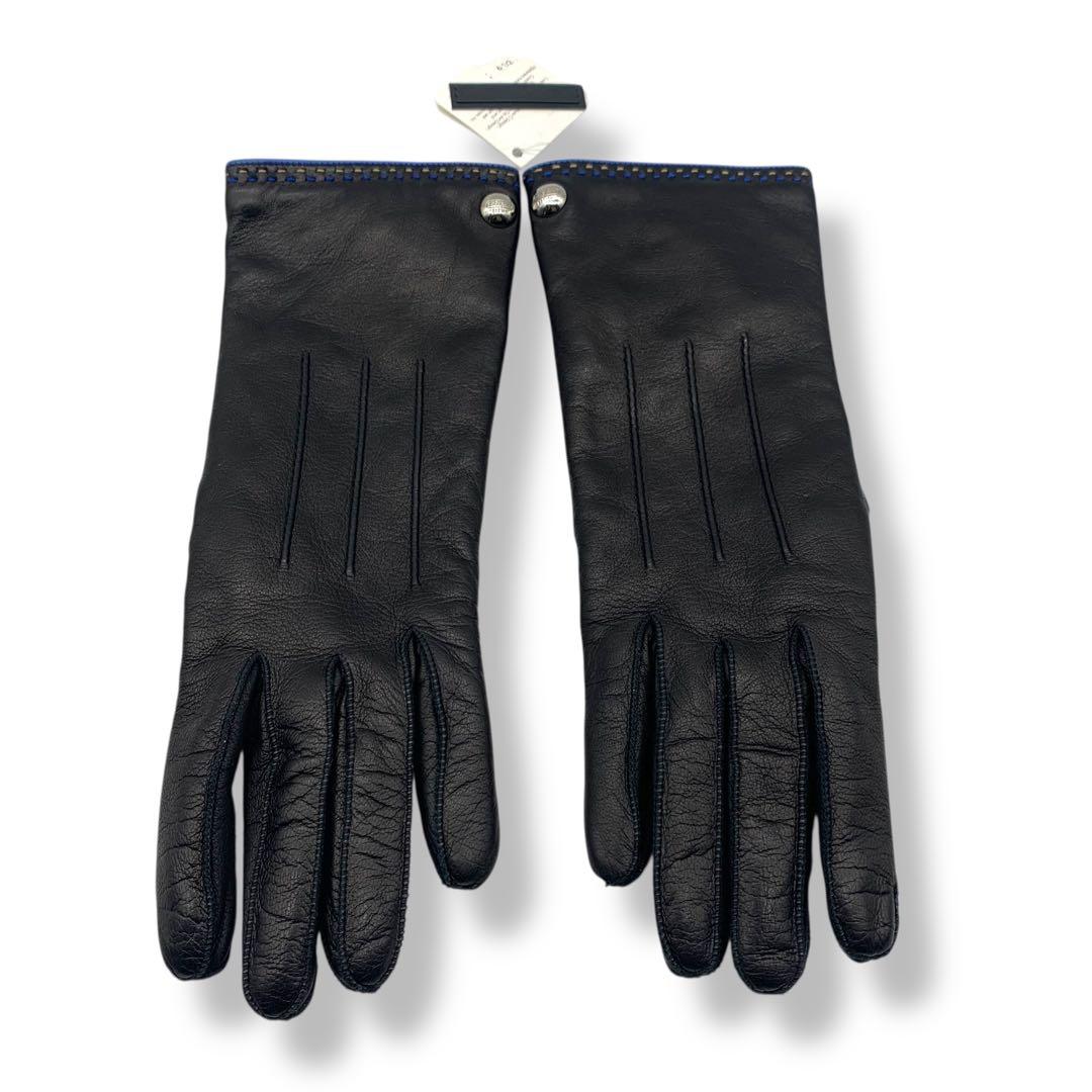 未使用級　COACH レザー手袋ブラック　タグ付き