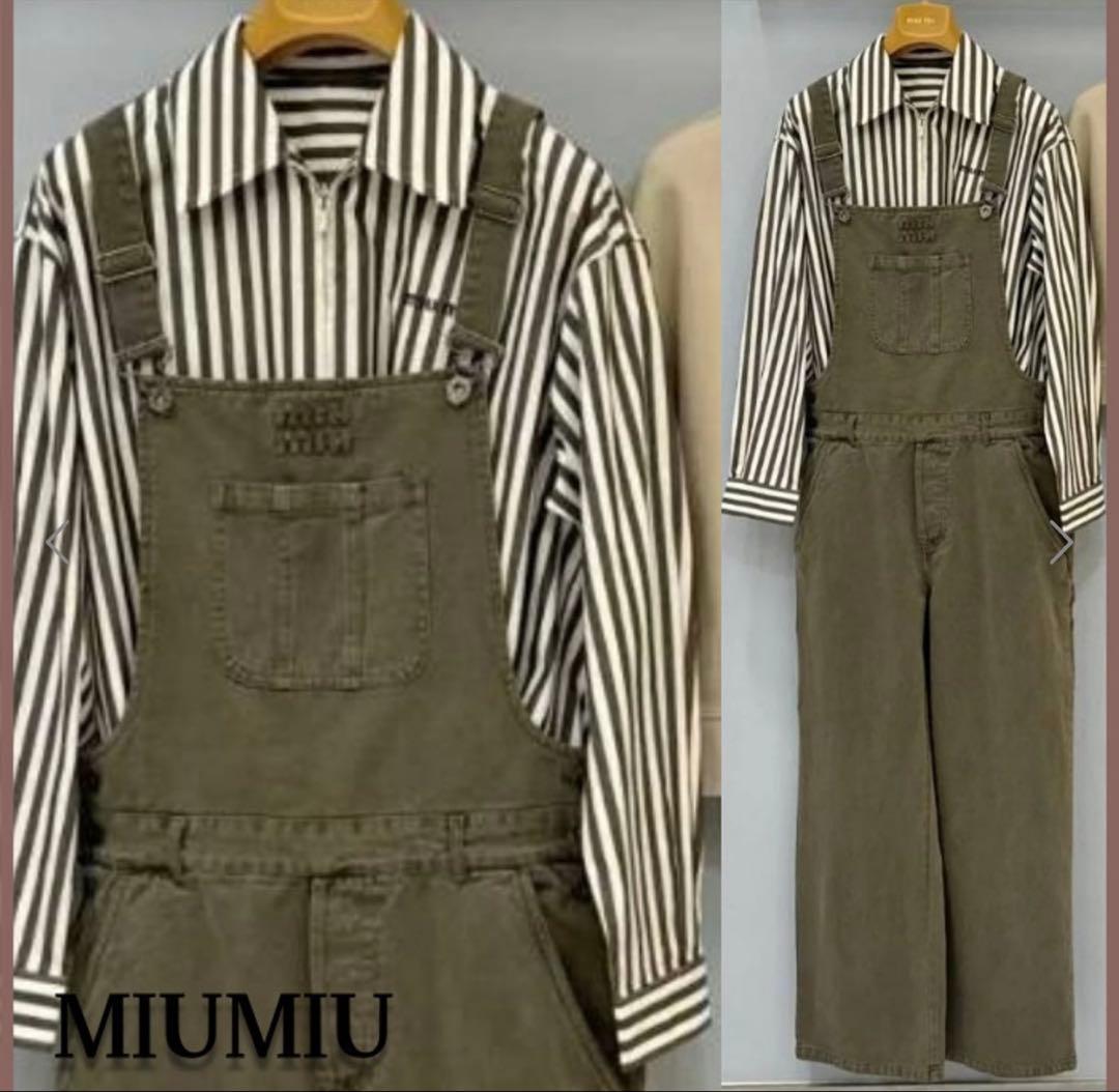 Miu Miu オールインワン サロペット レディースオリーブ 新品未使用