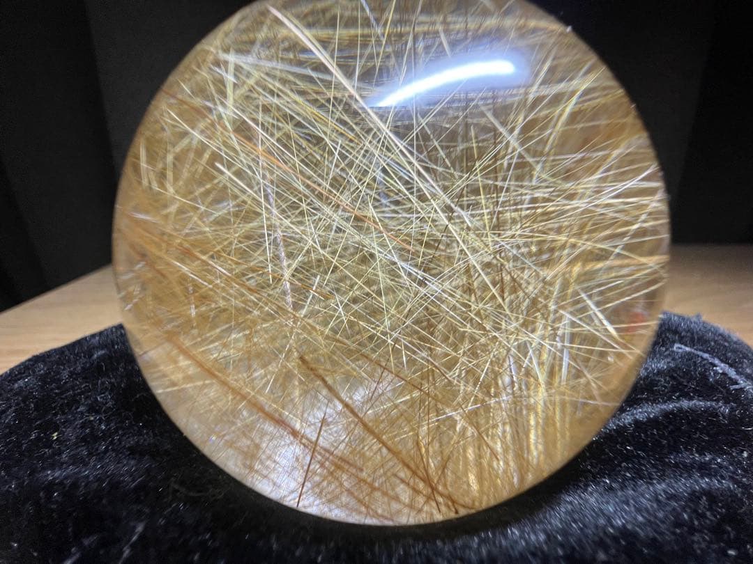 ルチル　丸玉幸運スフィア 66mm 億万長者多数輩出　ヒカル氏絶賛