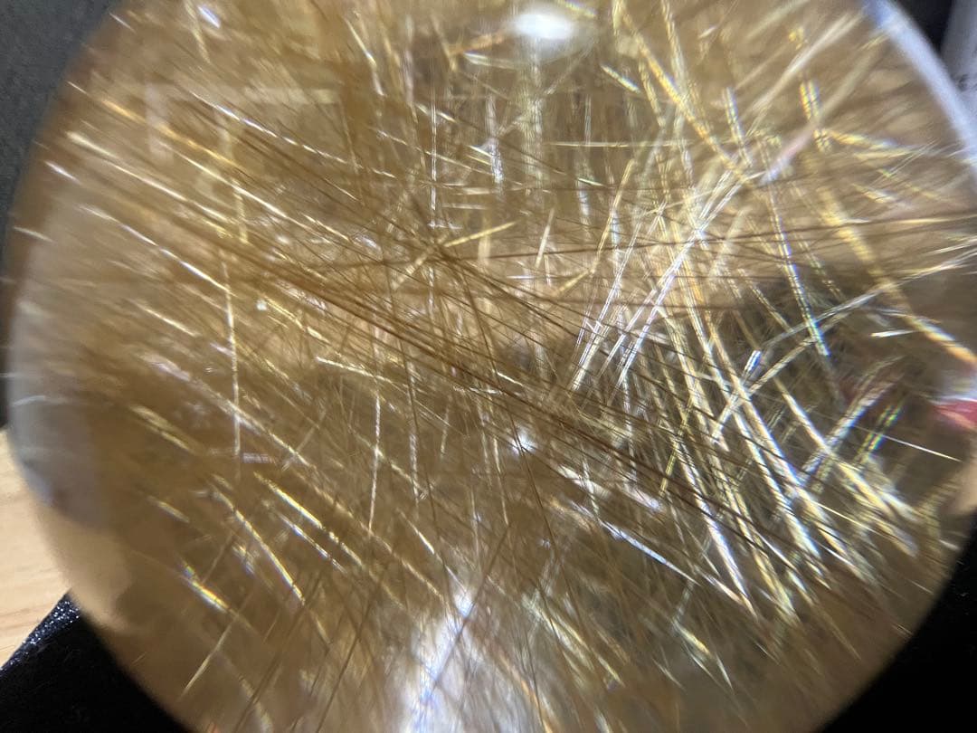 ルチル　丸玉幸運スフィア 66mm 億万長者多数輩出　ヒカル氏絶賛