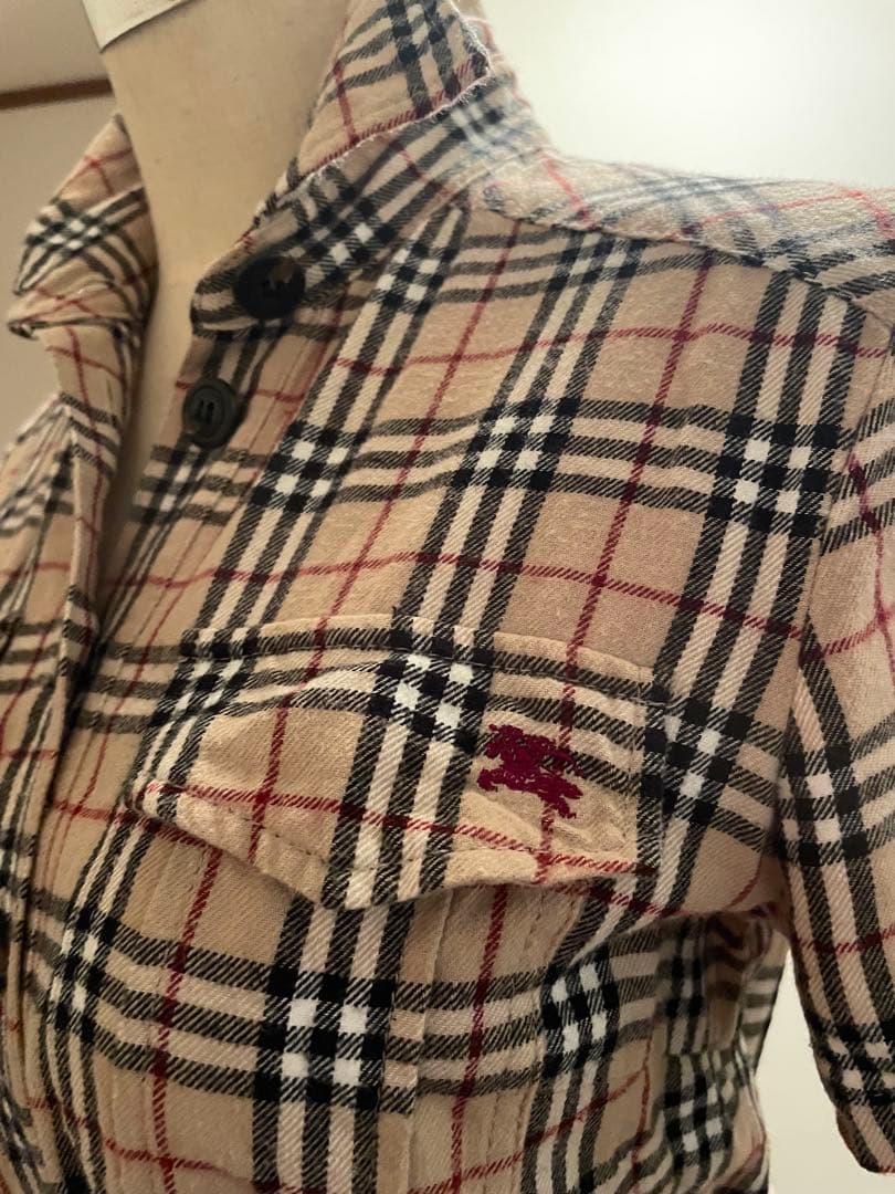 バーバリーブルーレーベル38フリルワンピースBurberry