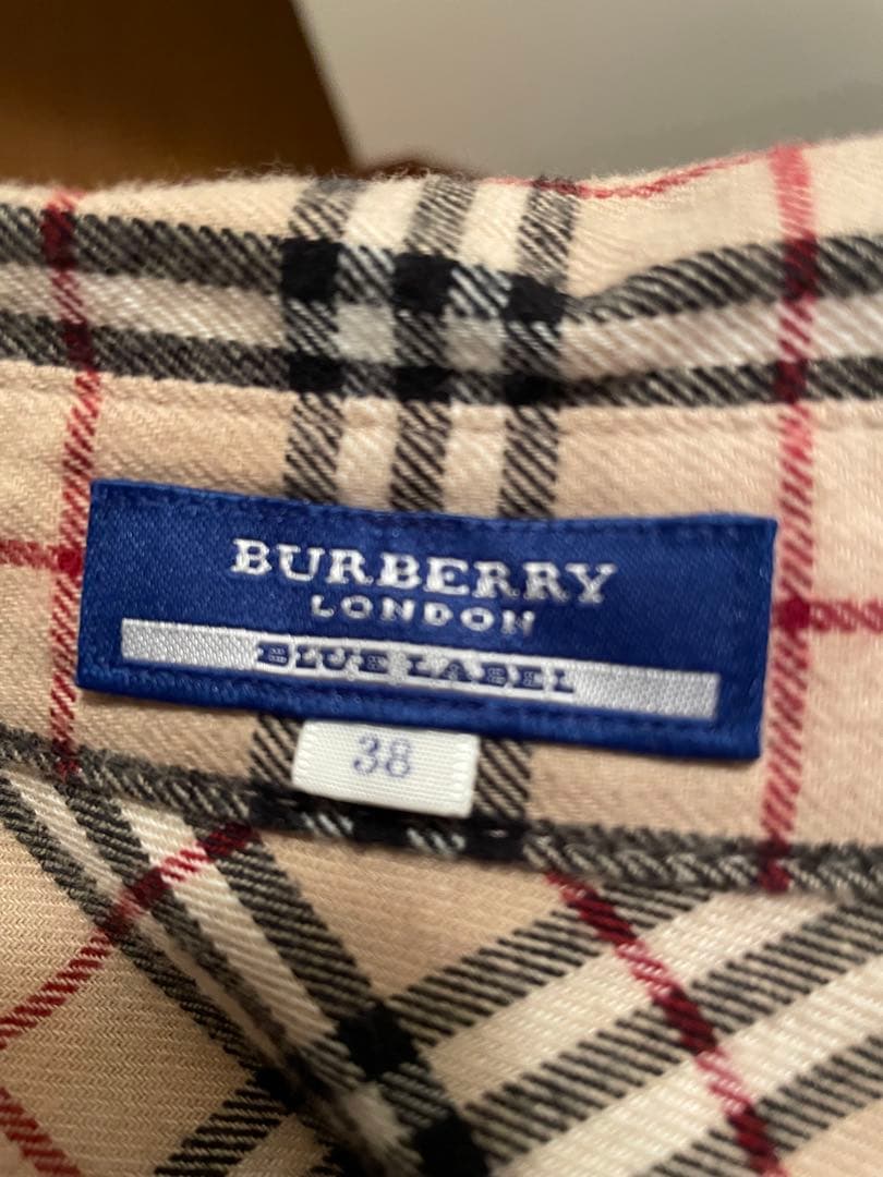 バーバリーブルーレーベル38フリルワンピースBurberry