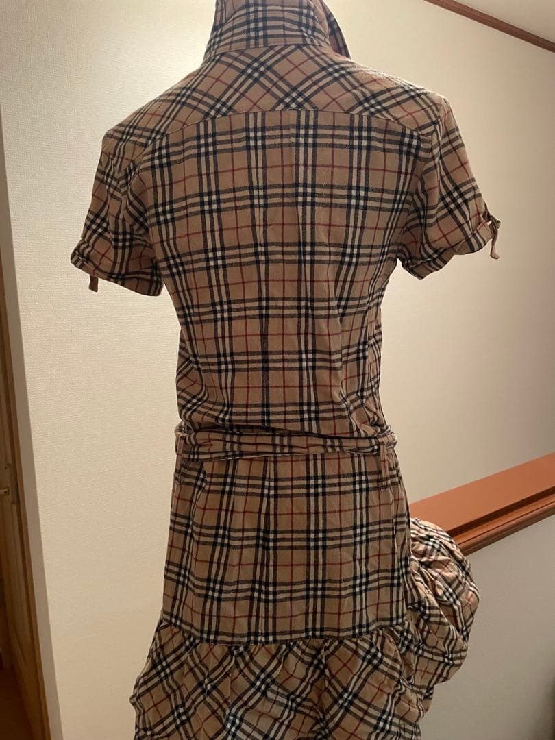 バーバリーブルーレーベル38フリルワンピースBurberry