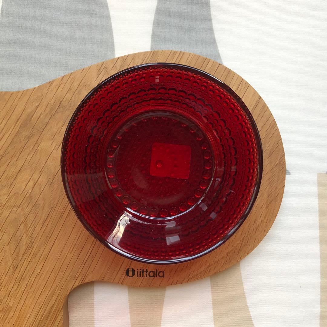 新品 3個  イッタラ カステヘルミ ボウル クランベリー