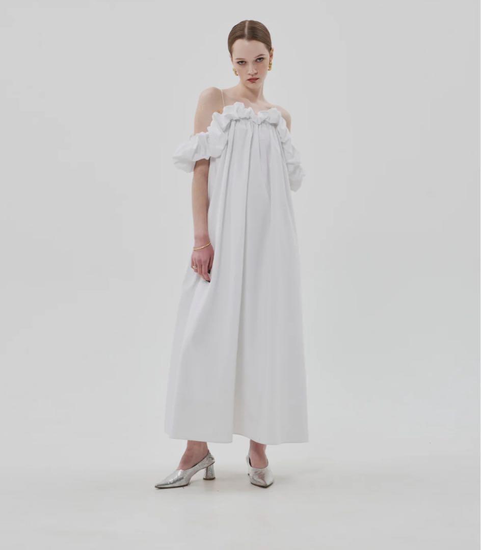 ⭐︎お値下げ中⭐︎【THE TOE】フリル ホワイト 白 ワンピース ドレス