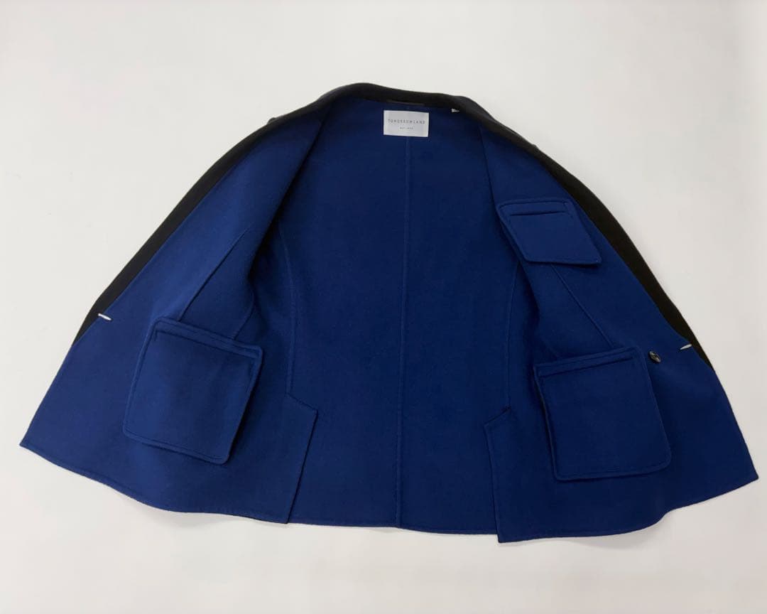 TOMORROWLAND ダブルブレスト ジャケット ウール ブラック