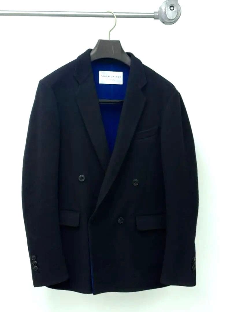 TOMORROWLAND ダブルブレスト ジャケット ウール ブラック