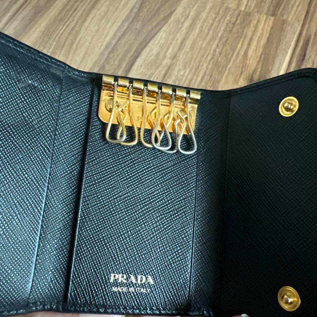 PRADA プラダ　キーケース　ブラック