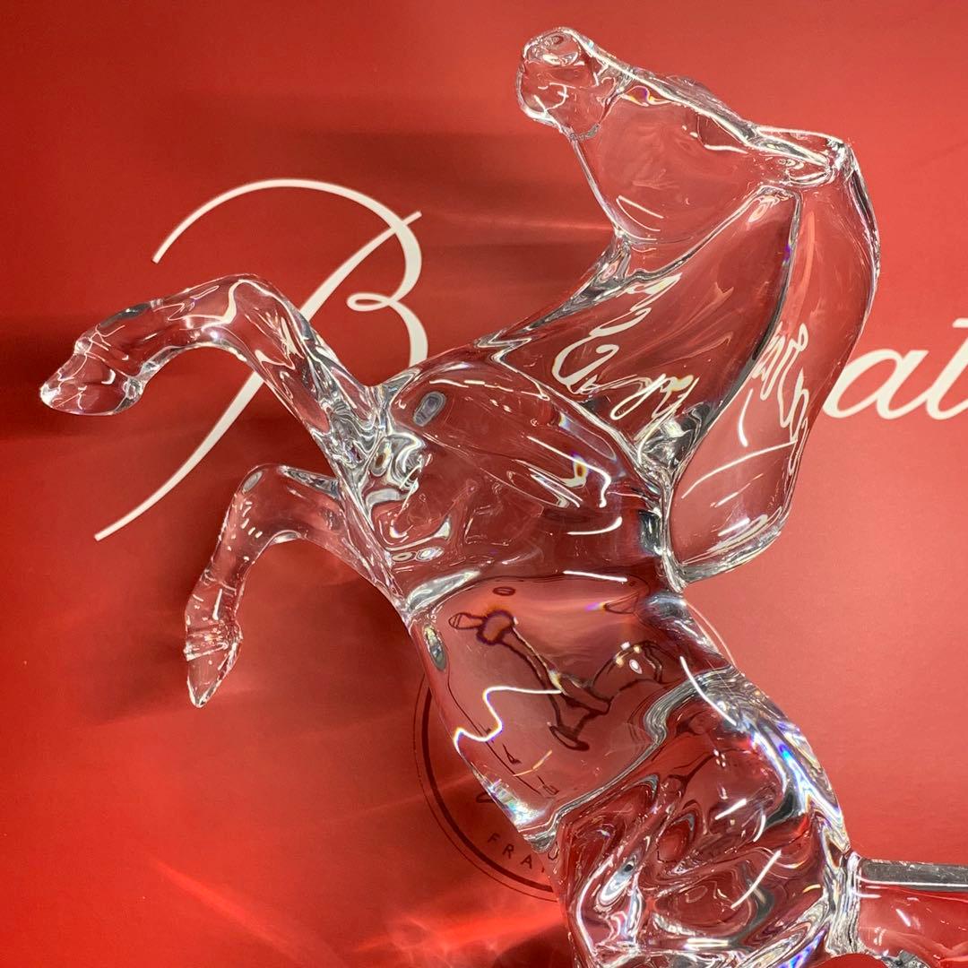 ⭐️美品⭐️バカラ⭐️馬の彫刻⭐️クリスタル⭐️いななく馬⭐️高級オブジェ⭐️フランス製⭐️希少
