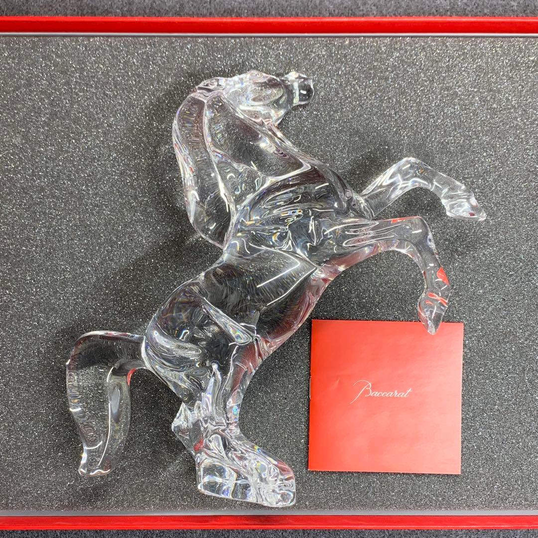 ⭐️美品⭐️バカラ⭐️馬の彫刻⭐️クリスタル⭐️いななく馬⭐️高級オブジェ⭐️フランス製⭐️希少