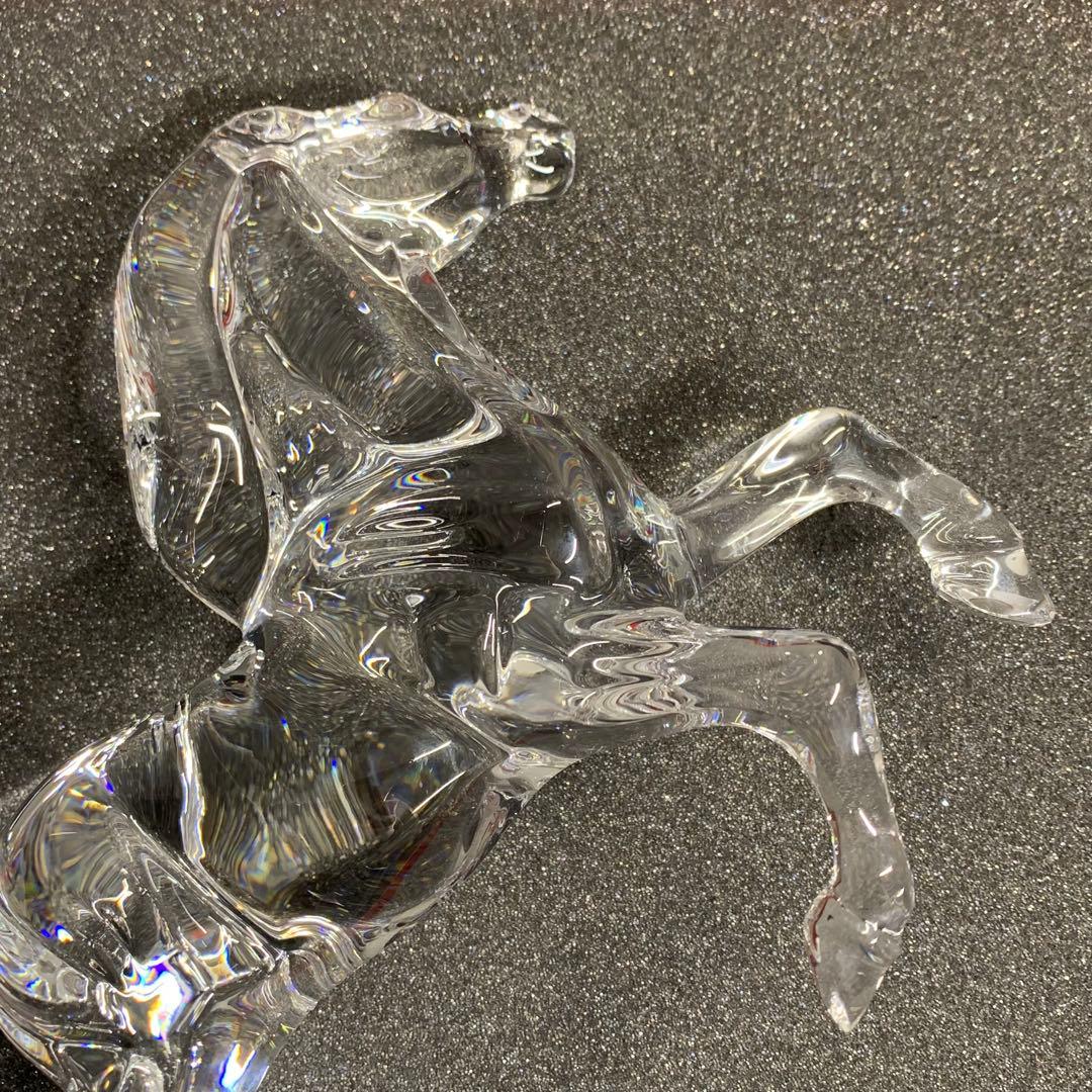 ⭐️美品⭐️バカラ⭐️馬の彫刻⭐️クリスタル⭐️いななく馬⭐️高級オブジェ⭐️フランス製⭐️希少